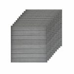Adhesivos 3D para pared madera gris
