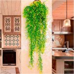 Flor De Helecho Colgante Artificial