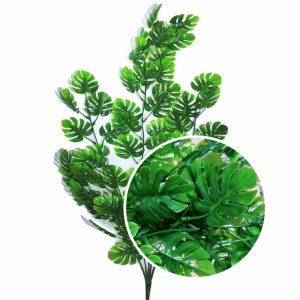 Helecho Colgante Hojas Monstera