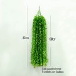 Helecho Colgante Senecio Artificial
