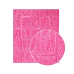 Adhesivo Para Pared 3D Ladrillo Fucsia