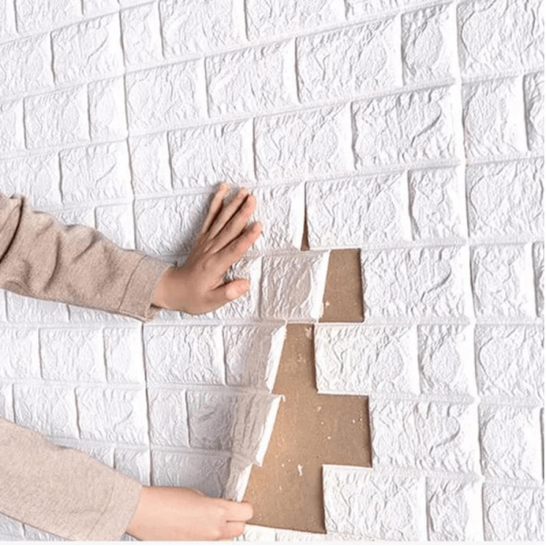 Pegando un adhesivo 3D