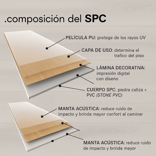 Composicion de piso spc