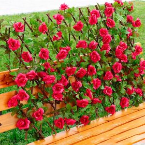 Malla Expandible De Rosas Artificiales