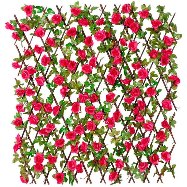 Malla Expandible De Rosas Artificiales