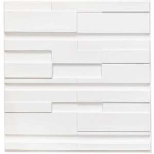 Panel 3D Diseño de Rectángulos Blanco D162