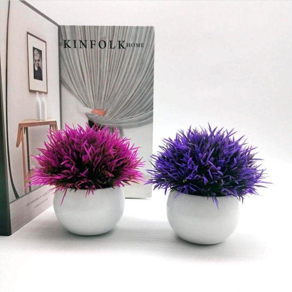 planta artificial en maseta