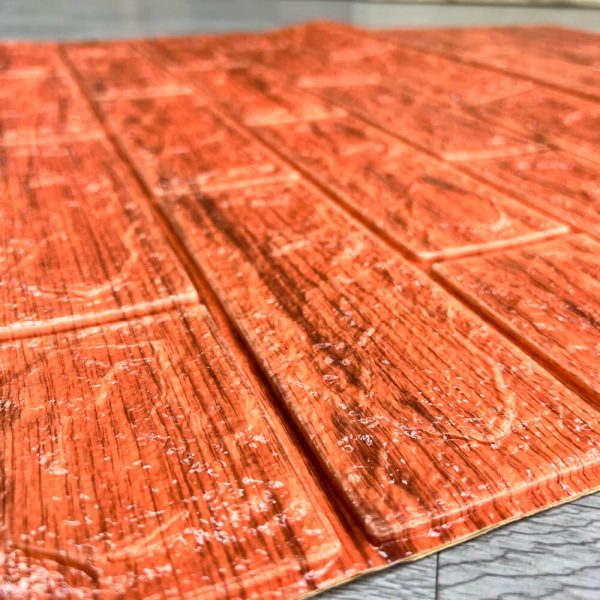 Textura del adhesivo 3D ladrillo madera