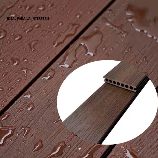 Piso Deck Madera Marrón Oscuro