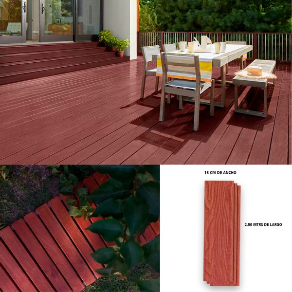 Piso Deck Madera Rojizo