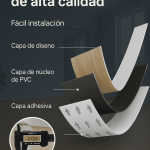 Material del piso pvc autoadhesivo