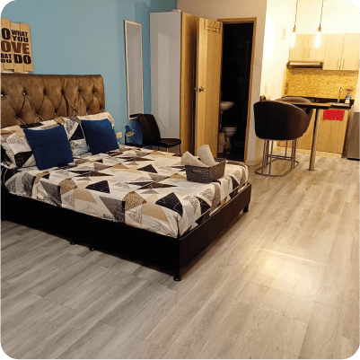 Piso PVC en habitaciones