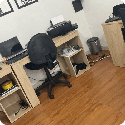 Piso PVC en oficina grande