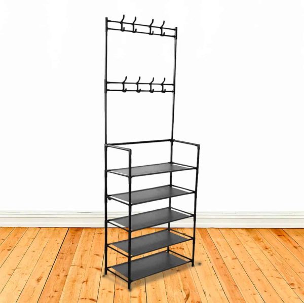 Zapatero y Perchero multifuncional 4 en 1