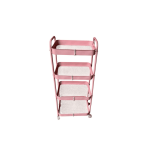 Carrito 4 niveles rosado