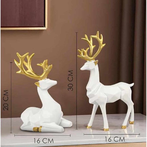 medidas de los renos blanco con dorado