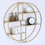 Repisa Flotante Redonda con Divisiones