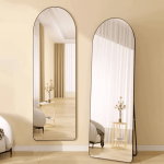 Espejo de Cuerpo Entero Arco Dorado o Negro 160x40