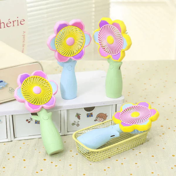 Mini ventilador portátil de flor