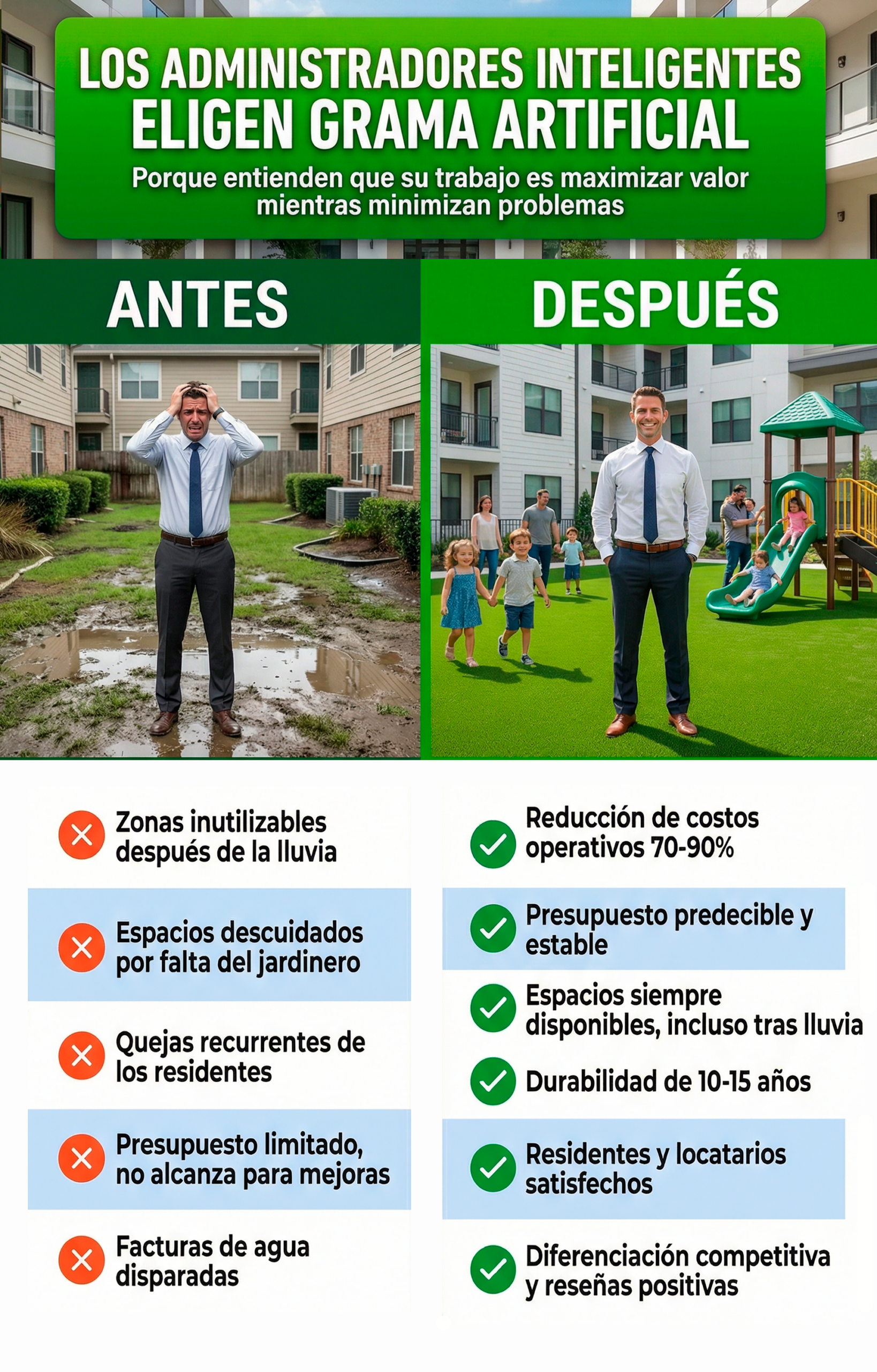 Grama Artificial para Áreas Comunes