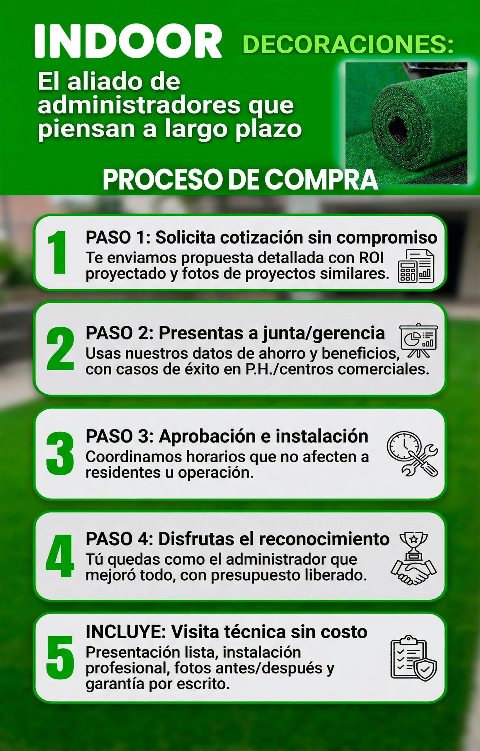 Grama Artificial para Áreas Comunes